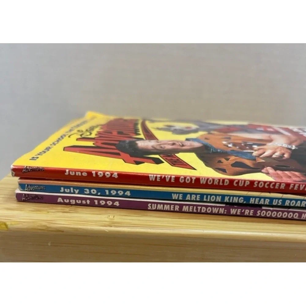 VTG Disney Adventures Magazine Lot‎ 1994 Lion King Flintstones The Mask